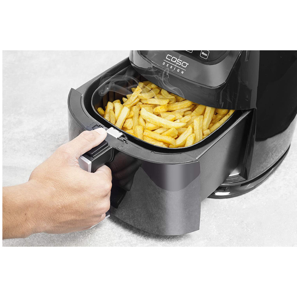 CASO AF 255 Hot Air Fryer 3 L, Includes Grill Grate 1 kg, 60200°C, Powerful 1400 W, No Grease