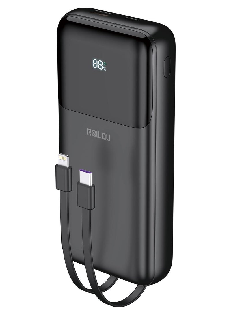 r1013-001-cabled-power-bank-20000mah-capacity-22-5w-total-output-power-pd-fast-charging-digital-display-4-output-ports-built-in-type-c-and-lightning-cables
